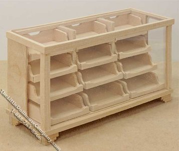 (image for) Miniature Unfinished Store Display Counter for Dollhouses