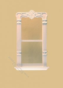 (image for) Miniature McAllister Carved Single Window White