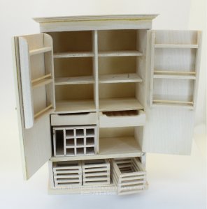 (image for) Miniature Unfinished Compartment Cabinet