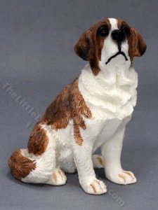 (image for) Miniature St. Bernard Dog for Dollhouses
