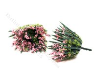 (image for) Miniature Pair of Pink Blossom Bushes for Dollhouses