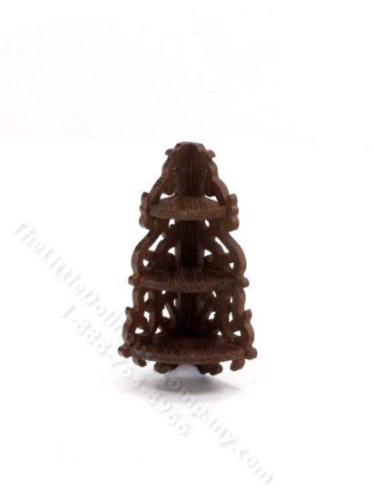 (image for) Miniature Ornate Corner Wall Shelf for Dollhouses
