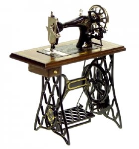 (image for) Dollhouse Scale Model Sewing Machine