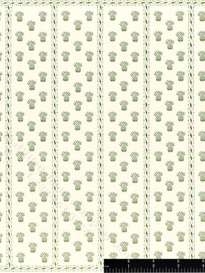 (image for) Pineapples Miniature Wallpaper for Dollhouses