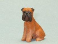 (image for) Miniature Sitting Brussels Griffon Dog by Karl Blindheim
