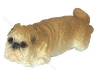(image for) 1:24 Scale Miniature Bulldog for Dollhouses