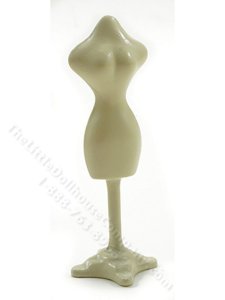 (image for) Miniature White Metal Dress Makers Dummy