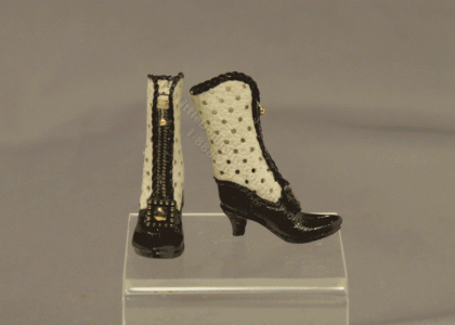 (image for) Miniature Ladies Boots with Square Buckle by Judith Blondell