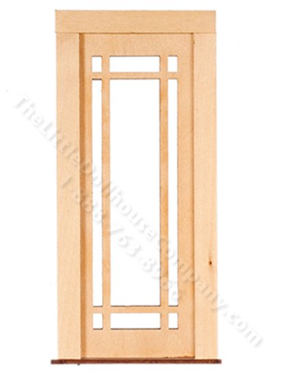 (image for) Dollhouse Single Full Glass Prairie Door