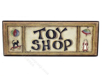 (image for) Miniature "Toy Shop" Sign for Dollhouses