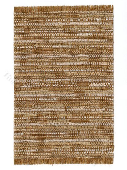 (image for) Miniature Woven Textured Beige Rug for Dollhouses