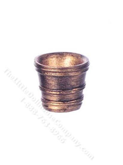 (image for) Miniature Gold French Country Pot for Dollhouses - Small