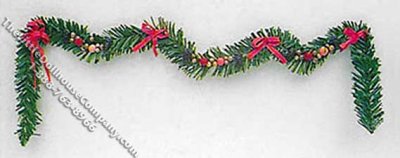 (image for) Miniature Della Robbia Stair Garland for Dollhouses