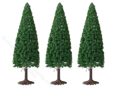 (image for) Set of 3 Miniature Spruce Trees for Dollhouses