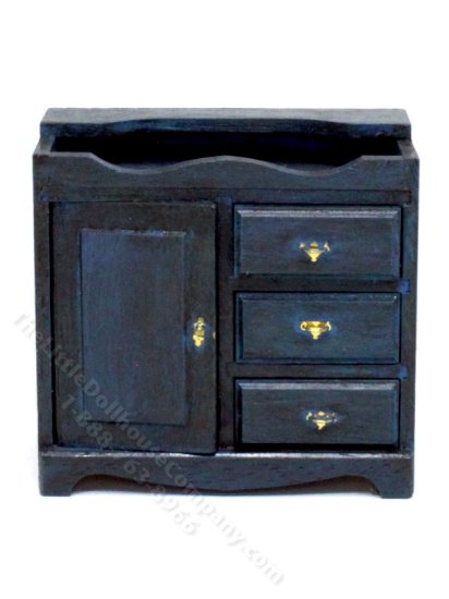 (image for) Miniature Blue Changing Table for Dollhouses