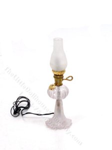 (image for) Miniature Frosted Oil Lamp for Dollhouses