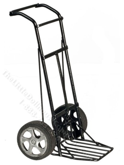 (image for) Miniature Black Moving Dolly for Dollhouses