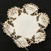 (image for) Miniature Laser Cut Shell Doily for Dollhouses