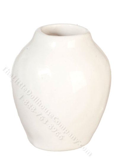 (image for) Miniature White Vase for Dollhouses