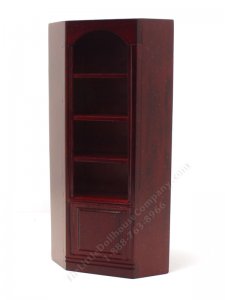 (image for) Miniature Mahogany Corner Bookcase