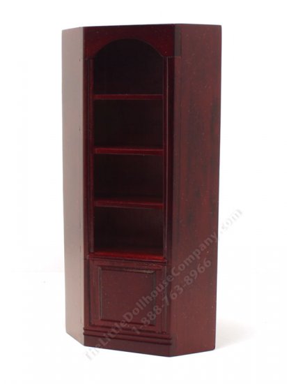 (image for) Miniature Mahogany Corner Bookcase