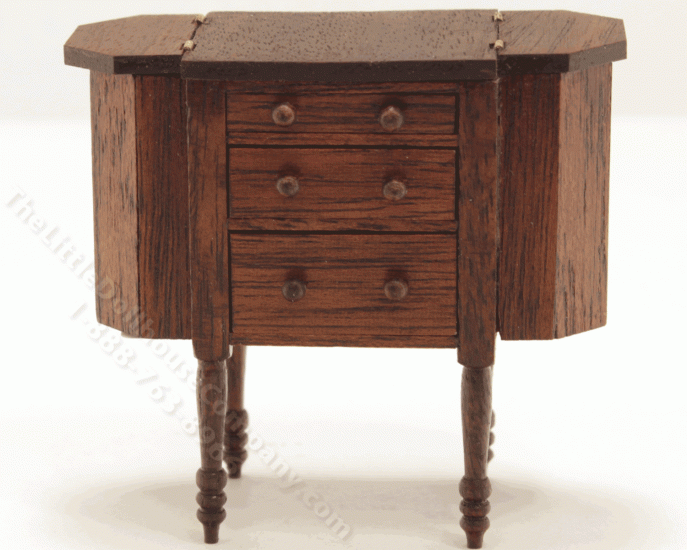 (image for) Miniature Martha Washington Sewing Table By Judith Blondell