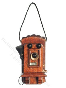 (image for) Miniature Old Fashioned Telephone for Dollhouses