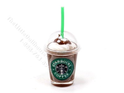 (image for) Miniature Starbucks Chocolate Frappe for Dollhouses