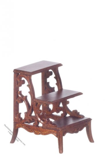 (image for) Miniature Walnut Bromley Steps For Dollhouses