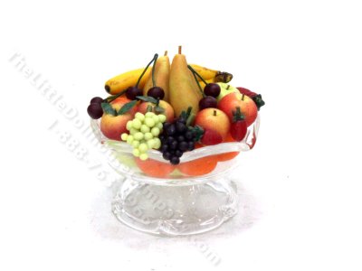 (image for) Miniature Glass Fruit Bowl by Charlotte Willmott for Dollhouses