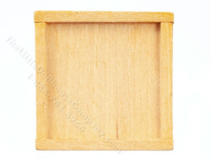 (image for) Miniature Wooden Tray for Dollhouses
