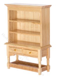 (image for) Miniature Oak Hutch for Dollhouses