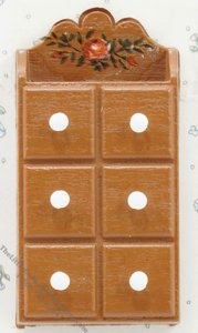 (image for) Miniature Decorated Spice Chest For Dollhouses