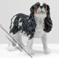 (image for) Dollhouse Scale Model Standing King Charles Dog