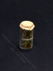 (image for) Handmade Miniature Green Beans Sealed in Glass Jar