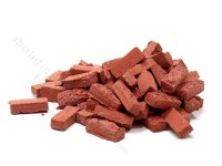 (image for) Miniature 100 pcs Bricks for Dollhouses - Red