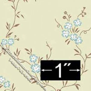 (image for) Dollhouse Scale Model Wallpaper Empress Pattern