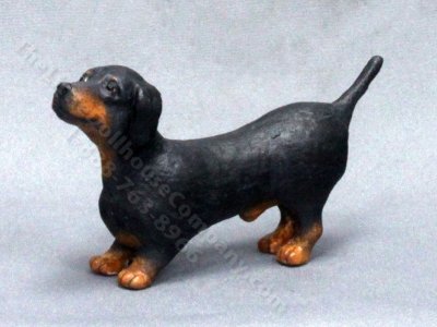 (image for) Dollhouse Scale Model Dachshund Dog