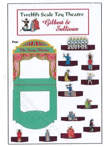(image for) Miniature Toy Gilbert and Sullivan Theatre Kit for Dollhouses