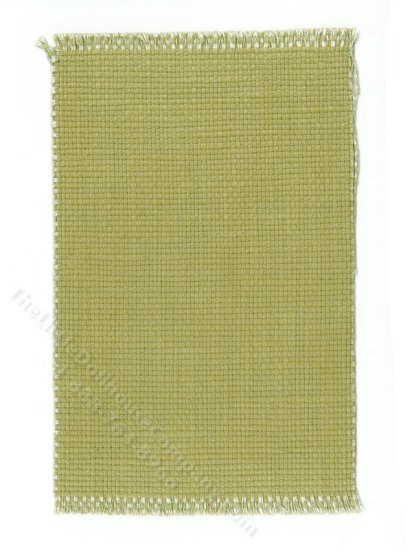 (image for) Miniature Woven Green Rug for Dollhouses