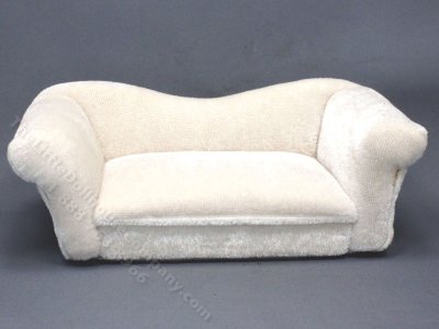 (image for) Handmade Miniature Cream Sofa for Dollhouses