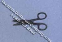 (image for) Miniature Black Kitchen Scissors for Dollhouses