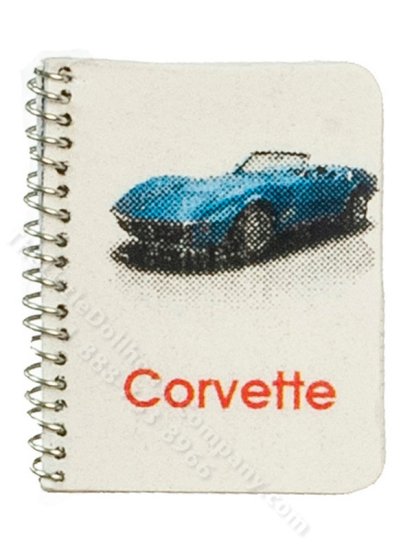 (image for) Miniature Corvette Notebook for Dollhouses