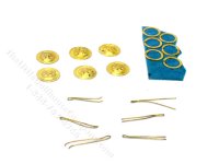 (image for) Brass Drawer Pulls for Dollhouse Scale Models (6/pkg)