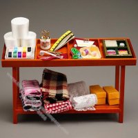 (image for) Dollhouse Scale Model Tailor's Table