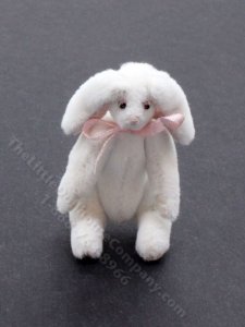(image for) Miniature Stuffed Bunny Rabbit for Dollhouses