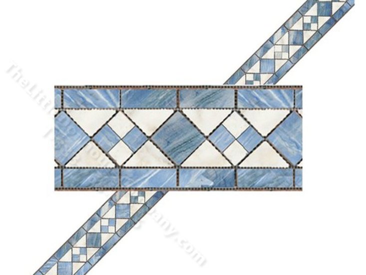 (image for) Dollhouse Faux Marble Wallpaper Border