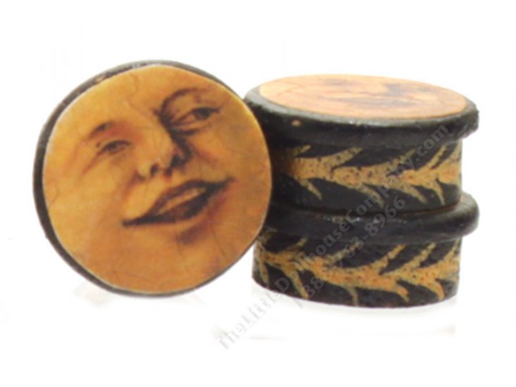 (image for) Miniature Man in The Moon Round Box by Jane Woodham