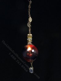 (image for) Miniature Blue and Orange Hanging Globe for Dollhouses