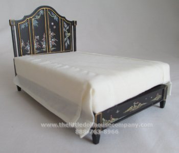 (image for) Miniature Chinoises Decorated Bed for Dollhouses